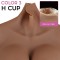 Fake Boobs Half Body Suit Breasts Enhancer H Cup 7th Generation for Transgenders Cosplayers Dragqueens Crossdressers