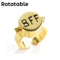 No Rotation Patrick SpongeBob BFF Christmas Birthday Gifts Rings