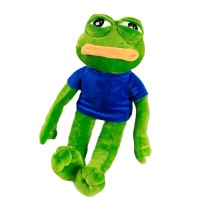 Soft Stuffed Internet Meme Culture Sad Frog Plush Funny 17 Inches Toys