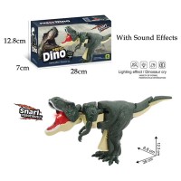 Creative Manuel Hand Operated Funny Spring Swing T-rex Dinosaur Toys - Green