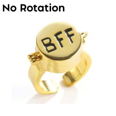 No Rotation Patrick SpongeBob BFF Christmas Birthday Gifts Rings