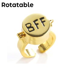 No Rotation Patrick SpongeBob BFF Christmas Birthday Gifts Rings