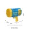69 Holes Gun Shape Automatic Blower with Light Bubble Machine Toy - Blue