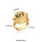 No Rotation Patrick SpongeBob BFF Christmas Birthday Gifts Rings