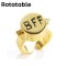 No Rotation Patrick SpongeBob BFF Christmas Birthday Gifts Rings