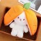 Cute Kawaii Fruit Carrot Strawberry Bunny Plush 17.5 Inches Two Colors Toy