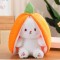 Cute Kawaii Fruit Carrot Strawberry Bunny Plush 17.5 Inches Two Colors Toy