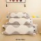 Fluffy Stuffed Cute Plush Animal Soft Long Cat Pillow 27.5 Toys - Gray