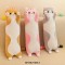 Fluffy Stuffed Cute Plush Animal Soft Long Cat Pillow 27.5 Toys - Gray