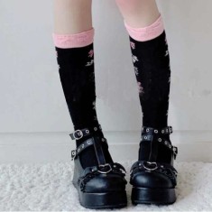 Girl Lolita Platform Gothic Wedges 