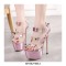 Ladies Party Metallic Patent Butterfly Stiletto Sandals - Pink