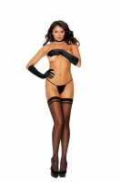 Thigh High  With Back Seam   Black