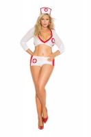 8014Q - Heart Breaker Mesh Cami Top, Booty Shorts And Head Piece