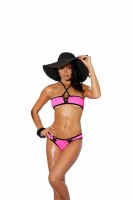    Piece Swimwear Set   Neon Pink