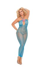 8752Q - Crochet Footless Bodystocking With Open Crotch