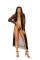 Dotted Mesh Robe  And  Panty   Black