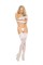 1187 - Lace Thigh High With 5 Inch Lace Top And Floral Design