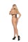1310Q - Lace Teddy Embellished With Bows And A String Back