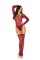1358 - Sheer Burnout Long Sleeve Teddy And Matching Stockings