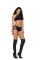 1372 - Opaque Bralette And Booty Shorts With Cut Out Detailing