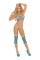 1553 - Diamond Net Cami Top, Thong And Matching Thigh Warmers