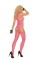 1557 - Vertical Striped Suspender Bodystocking