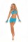 1558 - Lace Cami Top With Keyhole Front, Mini Skirt And Matching Gloves
