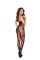1650 - Seamless Net Crochet Bodystocking With Open Crotch