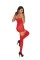 1680 - Opaque Suspender Bodystocking With Cut Out Heart Detail