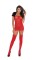 1680 - Opaque Suspender Bodystocking With Cut Out Heart Detail