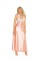 1969X - Lace And Charmeuse Halter Neck Gown