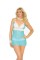 4273X - Mesh And Lace Babydoll With Adjustable Straps And Matching Thong