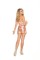 4312 - Lace And Charmeuse Halter Neck Babydoll And Matching G String