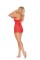 Mesh  And  Lace Babydoll  And  G Strin   Red