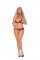 5484X - Cupless Halter Neck Lace Bra And Matching Crotchless Panty With Satin Bo