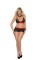 5485X - Lace And Stretch Satin Halter Bralette With Adjustable Back Closure And 