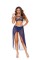 Bralette,  Panty  And  Skirt   Midnight Blue