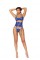 Bra,  Panty  And  Waist Cincher   Royal Blue