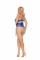 Bra,  Panty  And  Waist Cincher   Royal Blue