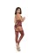 7252 - Lace Halter Style Teddiette With Ultra Deep V Neckline, Rhinestone Front 