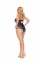 Eyelash Teddy  With Velvet Trim   Midnight Blue