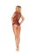 Crotchless Lace Romper   Cinnamon Spice