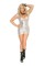 8302X - Cut Out Lam Deep V Short Sleeve Mini Dress