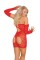 8742 - Diamond Pattern Bandeau Dress With Open Back And Matching Gloves