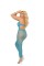 8752Q - Crochet Footless Bodystocking With Open Crotch