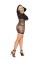 8863Q - Crochet Long Sleeve Mini Dress With Hood