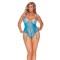 77168X Eyelash Lace And Mesh Slip-On Teddiette Plus Sizes