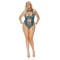 77169X Mesh And Eyelash Lace Slip-On Teddiette Plus Size