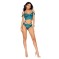 30077 Off The Shoulder Mesh And Lace Camisole Set - Ocean