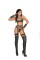 L1162 - Leather Underwire Bra With Matching Garter Belt And G String